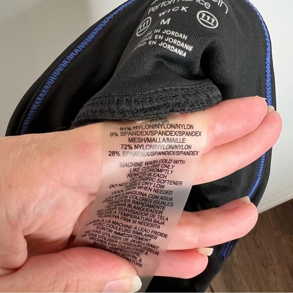 Calvin Klein Performance Womens Size Medium Black White Blue Cropped Legging - Picture 9 of 10